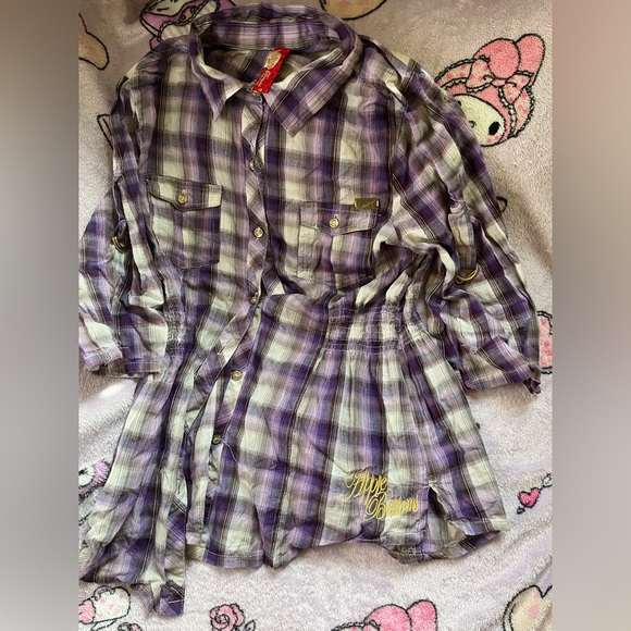 Apple bottoms flannel 💜⭐️✨ - Picture 3 of 5